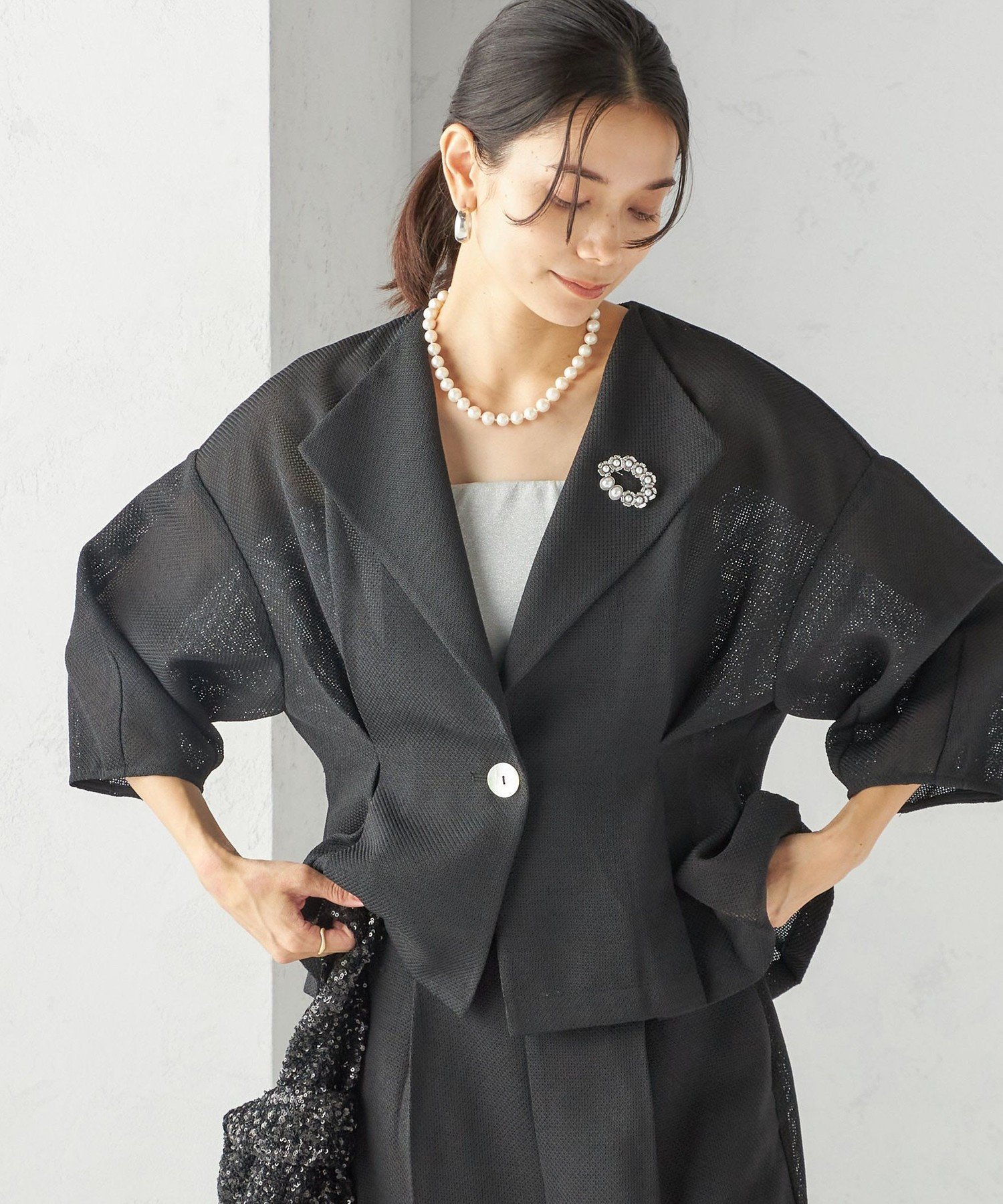 【シップス フォー ウィメン/SHIPS】のtroisiemeCHACO 洗濯機可能 メッシュ 半袖 ジャケット 人気、トレンドファッション・服の通販 founy(ファニー) 　ファッション　Fashion　レディースファッション　Fashion for Women　アウター　Coat / Outerwear Collection　レディースジャケット・軽アウター　Jackets　おすすめ　Recommended / Our Picks　インナー　Innerwear　カットソー　Cut and Sewn Top　ジャケット　Jacket, Outerwear　セットアップ　Set-Up, Coordinated Outfit　トライアングル　Triangle, Triangular Shape　フレア　Flare, Flared　メッシュ　Mesh, Net Fabric　ワイド　Wide, Wide Fit　半袖　Short Sleeve, Half Sleeve　夏　Summer　結婚式　Wedding　 other-1|ID: prp329100004936311 ipo3291000000037042192