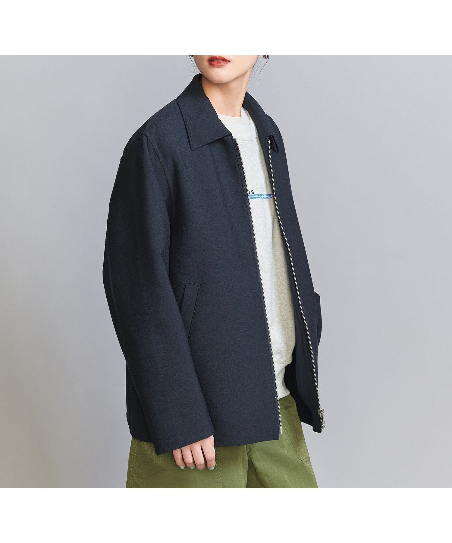 【ユナイテッドアローズ/UNITED ARROWS】のジップ リバーブルゾン 人気、トレンドファッション・服の通販 founy(ファニー) 　ファッション　Fashion　レディースファッション　Fashion for Women　アウター　Coat / Outerwear Collection　ブルゾンジャケット・スポーティアウター　Blouson Jackets　インナー　Innerwear　シンプル　Simple, Minimal　ジップ　Zip, Zipper　スニーカー　Sneakers, Trainers　スラックス　Slacks, Dress Pants　フォルム　Silhouette, Form　ブルゾン　Blouson, Bomber Jacket　ポケット　Pocket, Pocket Detail　マニッシュ　Mannish, Boyish　アウトレット　Outlet / Clearance　エレガント 上品　Elegant　 other-1|ID: prp329100004936320 ipo3291000000037042230