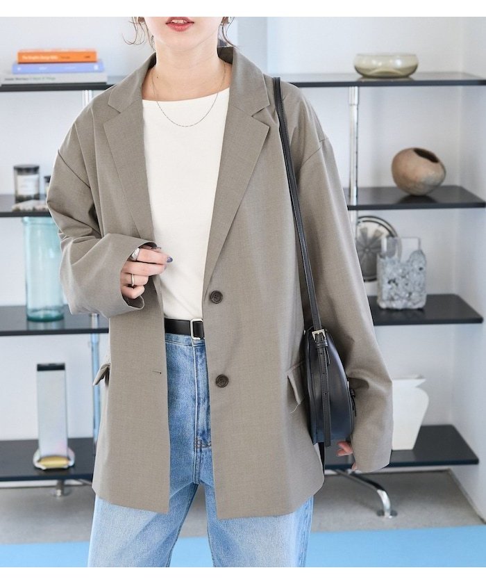 【フリークスストア/FREAK'S STORE】の限定展開 TRシングルジャケット(セットアップ対応) インテリア・キッズ・メンズ・レディースファッション・服の通販 founy(ファニー) 　ファッション　Fashion　レディースファッション　Fashion for Women　アウター　Coat / Outerwear Collection　レディースジャケット・軽アウター　Jackets　2026年　2026　ジャケット　Jacket, Outerwear　セットアップ　Set-Up, Coordinated Outfit　セレモニー　Ceremony　ビジネス 仕事 通勤　Business / Work / Commuting　ビッグ　Big, Oversized　フォーマル　Formal, Dressy　二次会　After Party　入学式　Entrance Ceremony　卒業式　Graduation Ceremony　夏　Summer　披露宴　Wedding Reception　S/S・春夏　SS, Spring/Summer, Warm Season　結婚式　Wedding　ベージュ|ID: prp329100004936347 ipo3291000000037042355