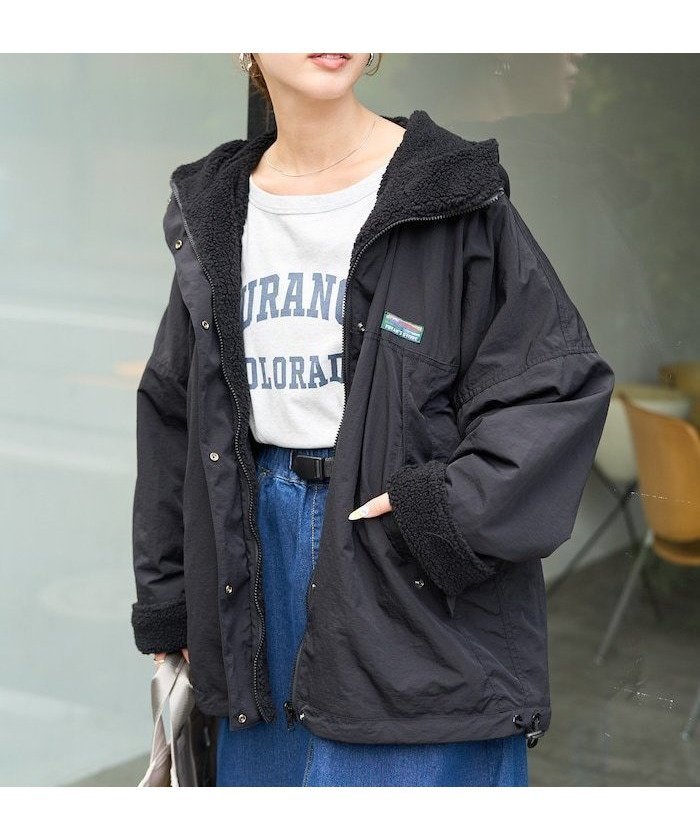 【フリークスストア/FREAK'S STORE】のFREAK S STORE OUTDOORS ボア リバーシブル フーディー【限定展開】 25AW 人気、トレンドファッション・服の通販 founy(ファニー) 　ファッション　Fashion　レディースファッション　Fashion for Women　2025年　2025　2025-2026秋冬・A/W　Autumn/Winter 2025–26 AW25–26　冬　Winter / This Winter　アウトドア　Outdoor Clothing　ドローコード　Drawcord, Drawstring Cord　ビッグ　Big, Oversized　リバーシブル　Reversible, Two-Sided　人気　Popular, Best Seller　A/W・秋冬　Autumn/Winter　 other-1|ID: prp329100004936387 ipo3291000000037042536