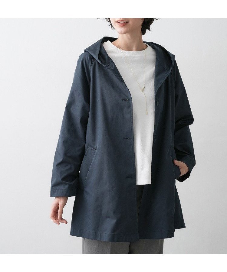 【デッサン/Dessin】の【洗える】フードトレンチコート 人気、トレンドファッション・服の通販 founy(ファニー) 　ファッション　Fashion　レディースファッション　Fashion for Women　アウター　Coat / Outerwear Collection　コート・ロングコート・ピーコート　Long Coats, Peacoats & More　トレンチコート / 春秋の定番アウター　Trench Coats　カットソー　Cut and Sewn Top　シンプル　Simple, Minimal　スマート　Smart, Elegant　デニム　Denim, Jeans Material　フロント　Front, Front Design　ボトム　Bottoms, Lower Wear　ポケット　Pocket, Pocket Detail　エレガント 上品　Elegant　洗える　Machine Washable　ビジネス 仕事 通勤　Business / Work / Commuting　 other-1|ID: prp329100004936388 ipo3291000000037042542