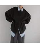 【ヘラム/hellam】のノーカラーブルゾン 人気、トレンドファッション・服の通販 founy(ファニー) ファッション Fashion レディースファッション Fashion for Women アウター Coat / Outerwear Collection ブルゾンジャケット・スポーティアウター Blouson Jackets ブルゾン Blouson, Bomber Jacket ミドル Middle Length, Mid Height thumbnail ブラック|ID: prp329100004936397 ipo3291000000037042584