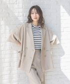 【グローバルワーク/GLOBAL WORK】のお手入れラクラクセットアップ/ジャケット/290003 人気、トレンドファッション・服の通販 founy(ファニー) ファッション Fashion レディースファッション Fashion for Women アウター Coat / Outerwear Collection レディースジャケット・軽アウター Jackets ジャケット Jacket, Outerwear ストレッチ Stretch, Stretchy Fabric ストレート Straight, Straight Cut セットアップ Set-Up, Coordinated Outfit リラックス Relax, Relaxed Fit ワイド Wide, Wide Fit 夏 Summer 羽織 Haori, Light Jacket thumbnail ライトベージュ51|ID: prp329100004936398 ipo3291000000037042586