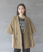 【グローバルワーク/GLOBAL WORK】のお手入れラクラクセットアップ/ジャケット/290003 人気、トレンドファッション・服の通販 founy(ファニー) ファッション Fashion レディースファッション Fashion for Women アウター Coat / Outerwear Collection レディースジャケット・軽アウター Jackets ジャケット Jacket, Outerwear ストレッチ Stretch, Stretchy Fabric ストレート Straight, Straight Cut セットアップ Set-Up, Coordinated Outfit リラックス Relax, Relaxed Fit ワイド Wide, Wide Fit 夏 Summer 羽織 Haori, Light Jacket thumbnail オリーブベージュ57|ID: prp329100004936398 ipo3291000000037042588