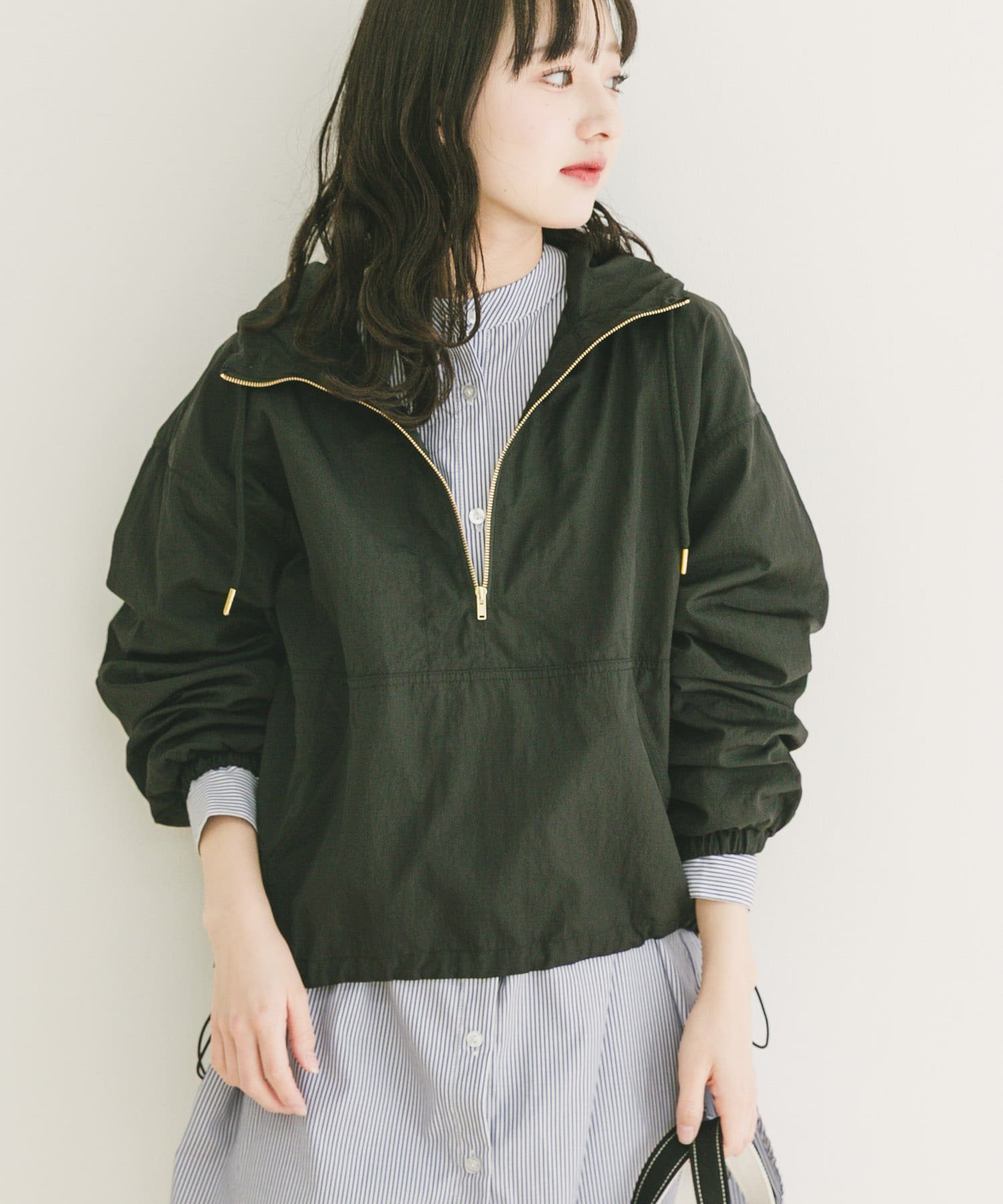 【アイテムズアーバンリサーチ/ITEMS URBAN RESEARCH】のアノラックフーディーブルゾン インテリア・キッズ・メンズ・レディースファッション・服の通販 founy(ファニー) 　ファッション　Fashion　レディースファッション　Fashion for Women　アウター　Coat / Outerwear Collection　ブルゾンジャケット・スポーティアウター　Blouson Jackets　2026年　2026　ジップ　Zip, Zipper　スウェット / スエット　Sweatshirt, Sweatwear　トレンド　Trend, Trending Now　ポケット　Pocket, Pocket Detail　ワイド　Wide, Wide Fit　エレガント 上品　Elegant　夏　Summer　S/S・春夏　SS, Spring/Summer, Warm Season　ブラック|ID: prp329100004936423 ipo3291000000037042691