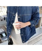 【アンドミー/andme】のオーバーサイズ ノーカラー ツイル デニム ジャケット インディゴ|ID: prp329100004936424 ipo3291000000037259402