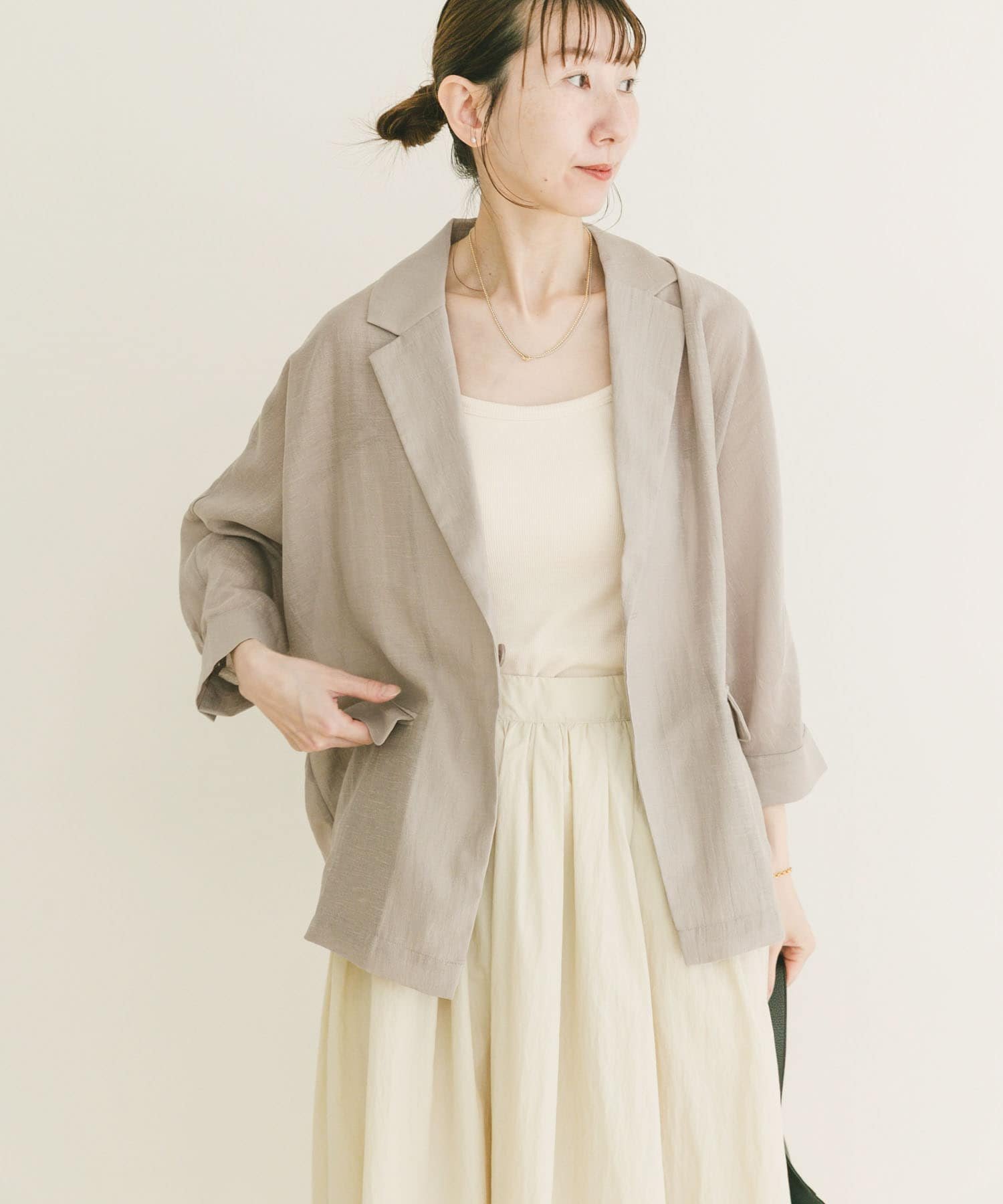 【アイテムズアーバンリサーチ/ITEMS URBAN RESEARCH】のドルマンシアージャケット インテリア・キッズ・メンズ・レディースファッション・服の通販 founy(ファニー) 　ファッション　Fashion　レディースファッション　Fashion for Women　アウター　Coat / Outerwear Collection　レディースジャケット・軽アウター　Jackets　2026年　2026　カーディガン　Cardigan, Knitwear　シアー　Sheer, See-Through　ジャケット　Jacket, Outerwear　夏　Summer　S/S・春夏　SS, Spring/Summer, Warm Season　グレー|ID: prp329100004936432 ipo3291000000037042730