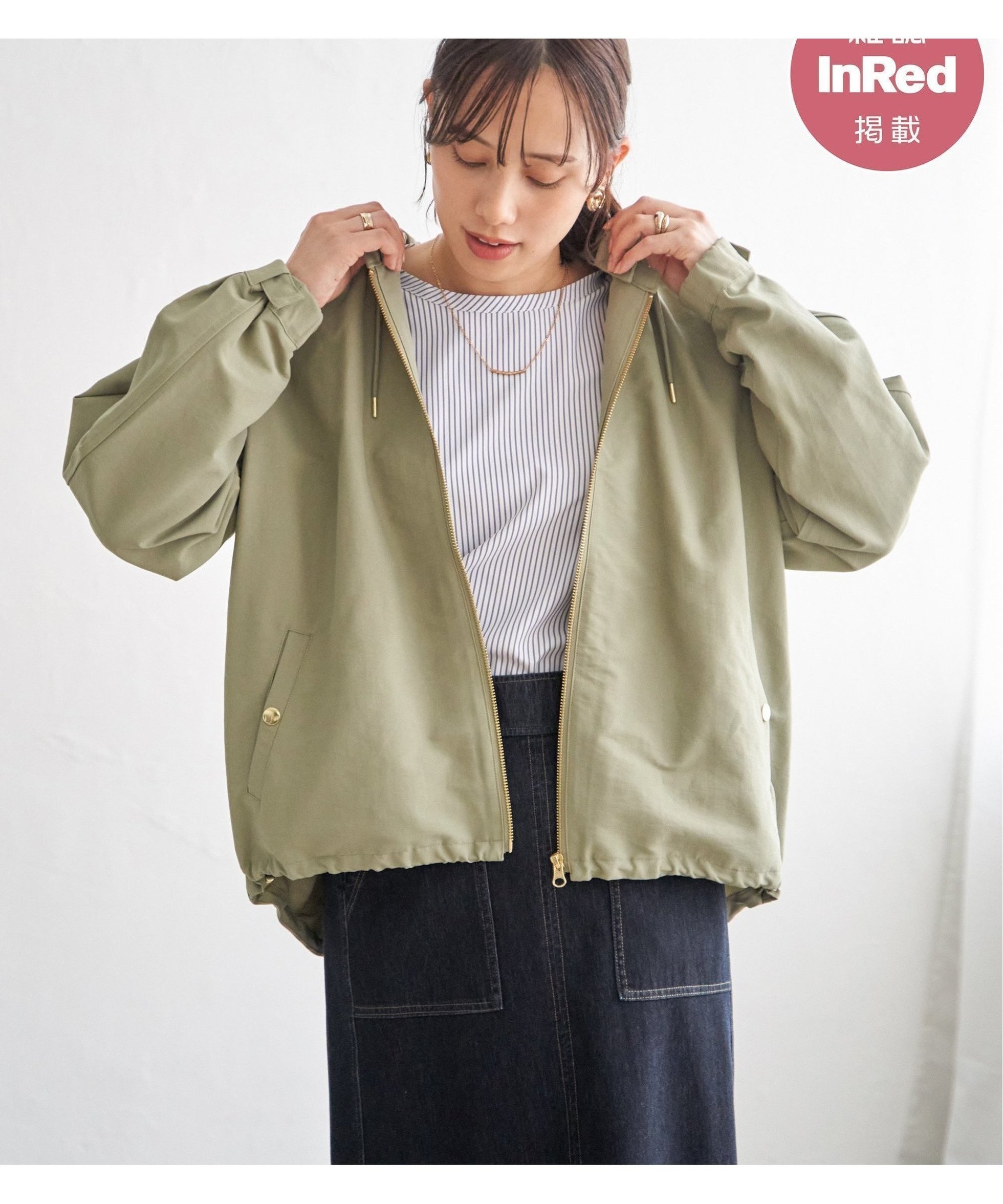 【イッカ/ikka】の【雑誌InRed4月号掲載】撥水花粉リリース2WAYマウンテンパーカー【親子コーデ】 インテリア・キッズ・メンズ・レディースファッション・服の通販 founy(ファニー) 　雑誌掲載アイテム　Magazine Picks & Fashion Features　ファッション雑誌　Fashion Magazines　インレッド　InRed　ファッション　Fashion　レディースファッション　Fashion for Women　トップス・カットソー　Cut & Sew Tops　レディースパーカー・カジュアルフーディー　Casual Hoodies & Sweatshirts　春　Spring　グログラン　Grosgrain, Grosgrain Ribbon　4月号　April Issue　サテン　Satin, Glossy Fabric　スニーカー　Sneakers, Trainers　雑誌　Magazine, Fashion Magazine　デニム　Denim, Jeans Material　パーカー　Hoodie, Parka　フェミニン　Feminine, Girly　フレア　Flare, Flared　ブルゾン　Blouson, Bomber Jacket　おすすめ　Recommended / Our Picks　エレガント 上品　Elegant　ライトグリーン|ID: prp329100004936437 ipo3291000000037042758