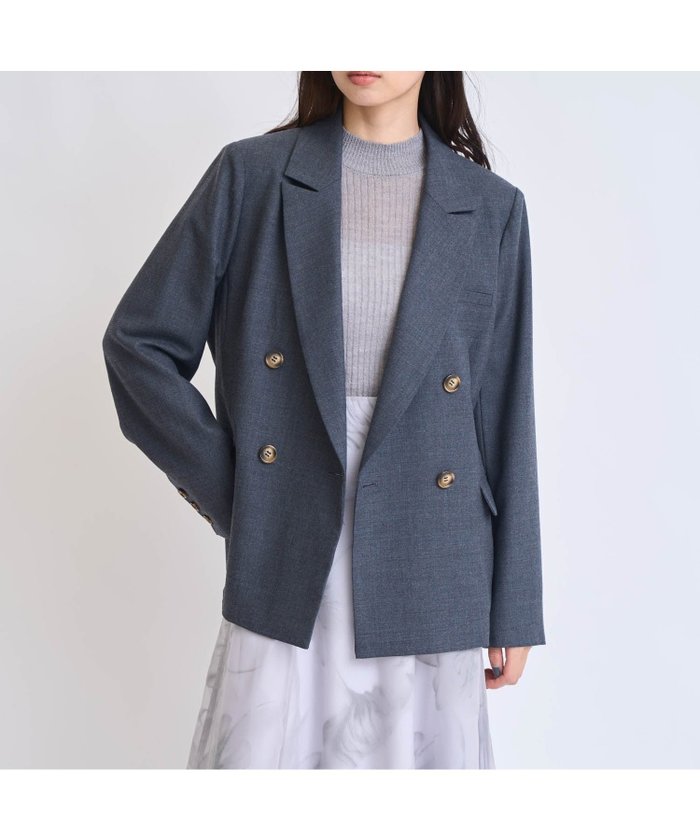 【ノエラ/Noela】のウールダブルブレストジャケット インテリア・キッズ・メンズ・レディースファッション・服の通販 founy(ファニー) https://founy.com/ ファッション Fashion レディースファッション Fashion for Women アウター Coat / Outerwear Collection レディースジャケット・軽アウター Jackets クラシカル Classical, Vintage-Inspired ポケット Pocket, Pocket Detail |ID: prp329100004936443 ipo3291000000037042786