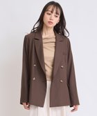 【ノエラ/Noela】のウールダブルブレストジャケット チャ|ID: prp329100004936443 ipo3291000000037042788