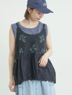 【サマンサモスモス/Samansa Mos2】のニットドッキングレースビスチェ ブラック|ID: prp329100004936455 ipo3291000000037296684