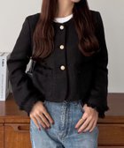 【ジュノア/JUNOAH】のcallautia ゴールドボタンツイードジャケット 人気、トレンドファッション・服の通販 founy(ファニー) ファッション Fashion レディースファッション Fashion for Women アウター Coat / Outerwear Collection レディースジャケット・軽アウター Jackets thumbnail ブラック|ID: prp329100004936480 ipo3291000000037042977