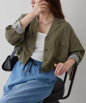 【アンドフォーエバー/RMAF】のミリタリーショートシャツジャケット 人気、トレンドファッション・服の通販 founy(ファニー) ファッション Fashion レディースファッション Fashion for Women アウター Coat / Outerwear Collection レディースジャケット・軽アウター Jackets 2026年 2026 ショート Short, Short Length ジャケット Jacket, Outerwear タイトスカート Pencil Skirt, Tight Skirt フレア Flare, Flared レース Lace, Lace Fabric 再入荷 Restock / Back in Stock 夏 Summer |ID:prp329100004936491