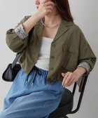 【アンドフォーエバー/RMAF】のミリタリーショートシャツジャケット カーキ|ID: prp329100004936491 ipo3291000000037043039