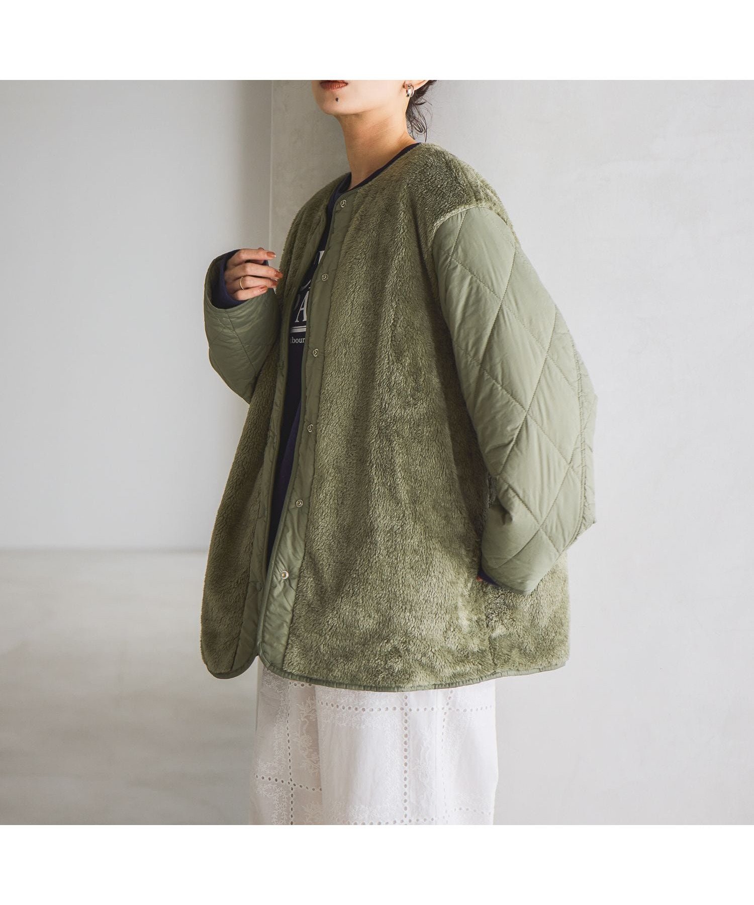 【スタディオ クリップ/studio CLIP】の【撥水加工・マシンウォッシャブル】リバーシブルキルトブルゾン インテリア・キッズ・メンズ・レディースファッション・服の通販 founy(ファニー) 　ファッション　Fashion　レディースファッション　Fashion for Women　アウター　Coat / Outerwear Collection　ブルゾンジャケット・スポーティアウター　Blouson Jackets　おすすめ　Recommended / Our Picks　キルティング　Quilted, Quilting　キルト　Quilt, Quilted Fabric　リバーシブル　Reversible, Two-Sided　洗える　Machine Washable　カーキ78|ID: prp329100004936577 ipo3291000000037043586