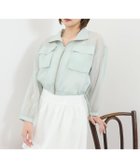 【レディアゼル/REDYAZEL】のフロントポケットシアージャケット 人気、トレンドファッション・服の通販 founy(ファニー) ファッション Fashion レディースファッション Fashion for Women アウター Coat / Outerwear Collection レディースジャケット・軽アウター Jackets シアー Sheer, See-Through ショート Short, Short Length ジップアップ Zip-Up, Full Zip スタンド Stand Collar, Upright Stand デニム Denim, Jeans Material ドローコード Drawcord, Drawstring Cord フレア Flare, Flared フロント Front, Front Design ブルゾン Blouson, Bomber Jacket ポケット Pocket, Pocket Detail 夏 Summer thumbnail ミント|ID: prp329100004936612 ipo3291000000037043810