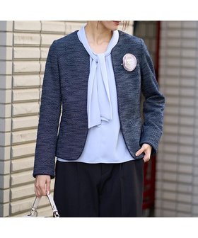 【アー ヴェー ヴェー/a.v.v】のカルゼストレッチツイードキーネックジャケット 人気、トレンドファッション・服の通販 founy(ファニー) ファッション Fashion レディースファッション Fashion for Women アウター Coat / Outerwear Collection レディースジャケット・軽アウター Jackets シルバー Silver, Metallic Silver シンプル Simple, Minimal ジャケット Jacket, Outerwear ストレッチ Stretch, Stretchy Fabric ツイード Twill, Twill Weave 人気 Popular, Best Seller パターン Pattern, Design Print 楽ちん Easy Fit, Comfortable 再入荷 Restock / Back in Stock おすすめ Recommended / Our Picks エレガント 上品 Elegant セレモニー Ceremony 入学式 Entrance Ceremony 卒業式 Graduation Ceremony ビジネス 仕事 通勤 Business / Work / Commuting |ID:prp329100004936633