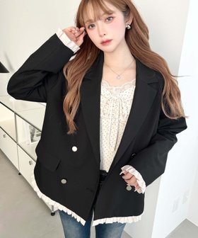 【モーメントプラス/moment+ / MEN】のマットゴールド釦配色フリルピンストライプWテーラージャケット 人気、トレンドファッション・服の通販 founy(ファニー) ファッション Fashion メンズファッション Fashion for Men 春 Spring 軽量 Lightweight, Ultra Light シンプル Simple, Minimal ジャケット Jacket, Outerwear ストライプ Stripe, Striped Pattern スニーカー Sneakers, Trainers スラックス Slacks, Dress Pants デニム Denim, Jeans Material トレンド Trend, Trending Now 定番 Standard, Basic Item なめらか Smooth, Silky Texture フェミニン Feminine, Girly フリル Frill, Ruffle フレア Flare, Flared ベーシック Basic, Essential ポケット Pocket, Pocket Detail ミニスカート Mini Skirt, Short Skirt 再入荷 Restock / Back in Stock プチプライス・低価格 Affordable / Budget Price おすすめ Recommended / Our Picks エレガント 上品 Elegant ビジネス 仕事 通勤 Business / Work / Commuting |ID:prp329100004936675