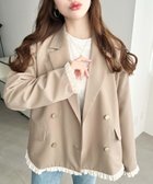 【モーメントプラス/moment+ / MEN】のマットゴールド釦配色フリルピンストライプWテーラージャケット 人気、トレンドファッション・服の通販 founy(ファニー) ファッション Fashion メンズファッション Fashion for Men 春 Spring 軽量 Lightweight, Ultra Light シンプル Simple, Minimal ジャケット Jacket, Outerwear ストライプ Stripe, Striped Pattern スニーカー Sneakers, Trainers スラックス Slacks, Dress Pants デニム Denim, Jeans Material トレンド Trend, Trending Now 定番 Standard, Basic Item なめらか Smooth, Silky Texture フェミニン Feminine, Girly フリル Frill, Ruffle フレア Flare, Flared ベーシック Basic, Essential ポケット Pocket, Pocket Detail ミニスカート Mini Skirt, Short Skirt 再入荷 Restock / Back in Stock プチプライス・低価格 Affordable / Budget Price おすすめ Recommended / Our Picks エレガント 上品 Elegant ビジネス 仕事 通勤 Business / Work / Commuting thumbnail ベージュ|ID: prp329100004936675 ipo3291000000037044162