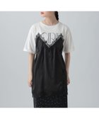 【レプシィム ローリーズファーム/LEPSIM LOWRYS FARM】のキャミドッキングプリントプルオーバー 人気、トレンドファッション・服の通販 founy(ファニー) ファッション Fashion レディースファッション Fashion for Women トップス・カットソー Cut & Sew Tops キャミソール&ノースリーブ Camisoles & Sleeveless Tops カジュアルプルオーバー・ニットトップス Pullovers & Knit Tops / Casual Pullovers おすすめ Recommended / Our Picks キャミソール Camisole, Spaghetti Strap Top トレンド Trend, Trending Now ドッキング Docking, Mixed Material ラップ Wrap, Wrap Design thumbnail オフホワイト×ブラック09|ID: prp329100004936710 ipo3291000000037044411