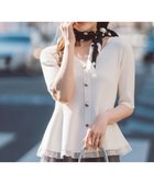 【プロポーション ボディドレッシング/PROPORTION BODY DRESSING】の部分シアーペプラムニット 26SS 人気、トレンドファッション・服の通販 founy(ファニー) ファッション Fashion レディースファッション Fashion for Women トップス・カットソー Cut & Sew Tops ニット Knit Tops & Sweaters シアー Sheer, See-Through フィット Fit, Slim Fit フロント Front, Front Design ペプラム Peplum, Flared Hem 半袖 Short Sleeve, Half Sleeve おすすめ Recommended / Our Picks 2026年 2026 thumbnail エクリュ1|ID: prp329100004936718 ipo3291000000037044481