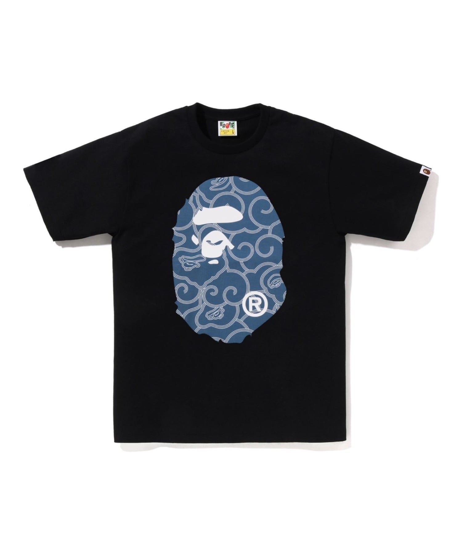 【ア ベイシング エイプ/A BATHING APE】のJAPANESE CLOUD CAMO BIG APE HEAD TEE 人気、トレンドファッション・服の通販 founy(ファニー) 　ファッション　Fashion　レディースファッション　Fashion for Women　インナー　Innerwear　グラフィック　Graphic, Graphic Design　ショート　Short, Short Length　スリーブ　Sleeve, Long Sleeve / Short Sleeve　デニム　Denim, Jeans Material　フロント　Front, Front Design　プリント　Print, Printed Pattern　 other-1|ID: prp329100004936732 ipo3291000000037044614
