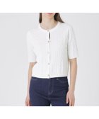 【ブルーレーベル クレストブリッジ/BLUE LABEL CRESTBRIDGE】のコットンポリエステルケーブルニットカーディガン 人気、トレンドファッション・服の通販 founy(ファニー) ファッション Fashion レディースファッション Fashion for Women トップス・カットソー Cut & Sew Tops ニット Knit Tops & Sweaters カーディガン・羽織り Layered Style Cardigans おすすめ Recommended / Our Picks カーディガン Cardigan, Knitwear チェック Check, Plaid, Tartan thumbnail ホワイト|ID: prp329100004936736 ipo3291000000037044651