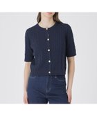 【ブルーレーベル クレストブリッジ/BLUE LABEL CRESTBRIDGE】のコットンポリエステルケーブルニットカーディガン 人気、トレンドファッション・服の通販 founy(ファニー) ファッション Fashion レディースファッション Fashion for Women トップス・カットソー Cut & Sew Tops ニット Knit Tops & Sweaters カーディガン・羽織り Layered Style Cardigans おすすめ Recommended / Our Picks カーディガン Cardigan, Knitwear チェック Check, Plaid, Tartan thumbnail ネイビー|ID: prp329100004936736 ipo3291000000037044655