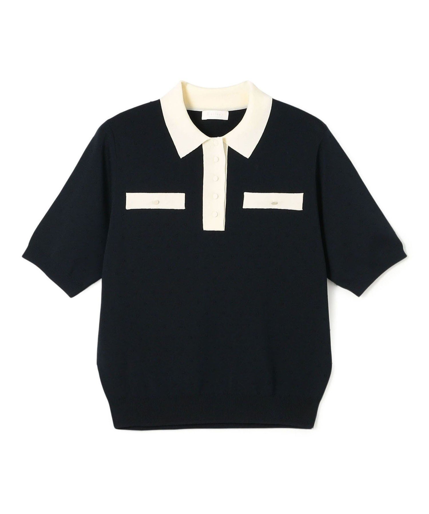 【トゥモローランド/TOMORROWLAND】のストレッチタックドット ポロプルオーバー インテリア・キッズ・メンズ・レディースファッション・服の通販 founy(ファニー) 　ファッション　Fashion　レディースファッション　Fashion for Women　トップス・カットソー　Cut & Sew Tops　カジュアルプルオーバー・ニットトップス　Pullovers & Knit Tops / Casual Pullovers　クラシカル　Classical, Vintage-Inspired　コンパクト　Compact, Small Size　スリーブ　Sleeve, Long Sleeve / Short Sleeve　ドット　Polka Dot, Dot Pattern　ハーフ　Half, Half-Length　ワイド　Wide, Wide Fit　エレガント 上品　Elegant　68 ネイビー系|ID: prp329100004936738 ipo3291000000037044678