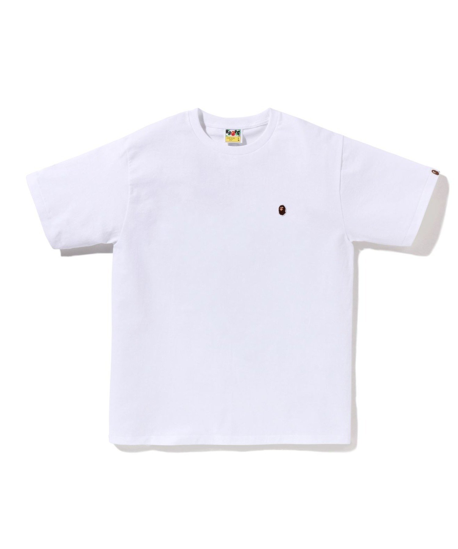 【ア ベイシング エイプ/A BATHING APE】のONE POINT TEE インテリア・キッズ・メンズ・レディースファッション・服の通販 founy(ファニー) 　ファッション　Fashion　レディースファッション　Fashion for Women　インナー　Innerwear　ショート　Short, Short Length　スリーブ　Sleeve, Long Sleeve / Short Sleeve　ワンポイント　One Point, Statement Accent　WHITE|ID: prp329100004936742 ipo3291000000037044726