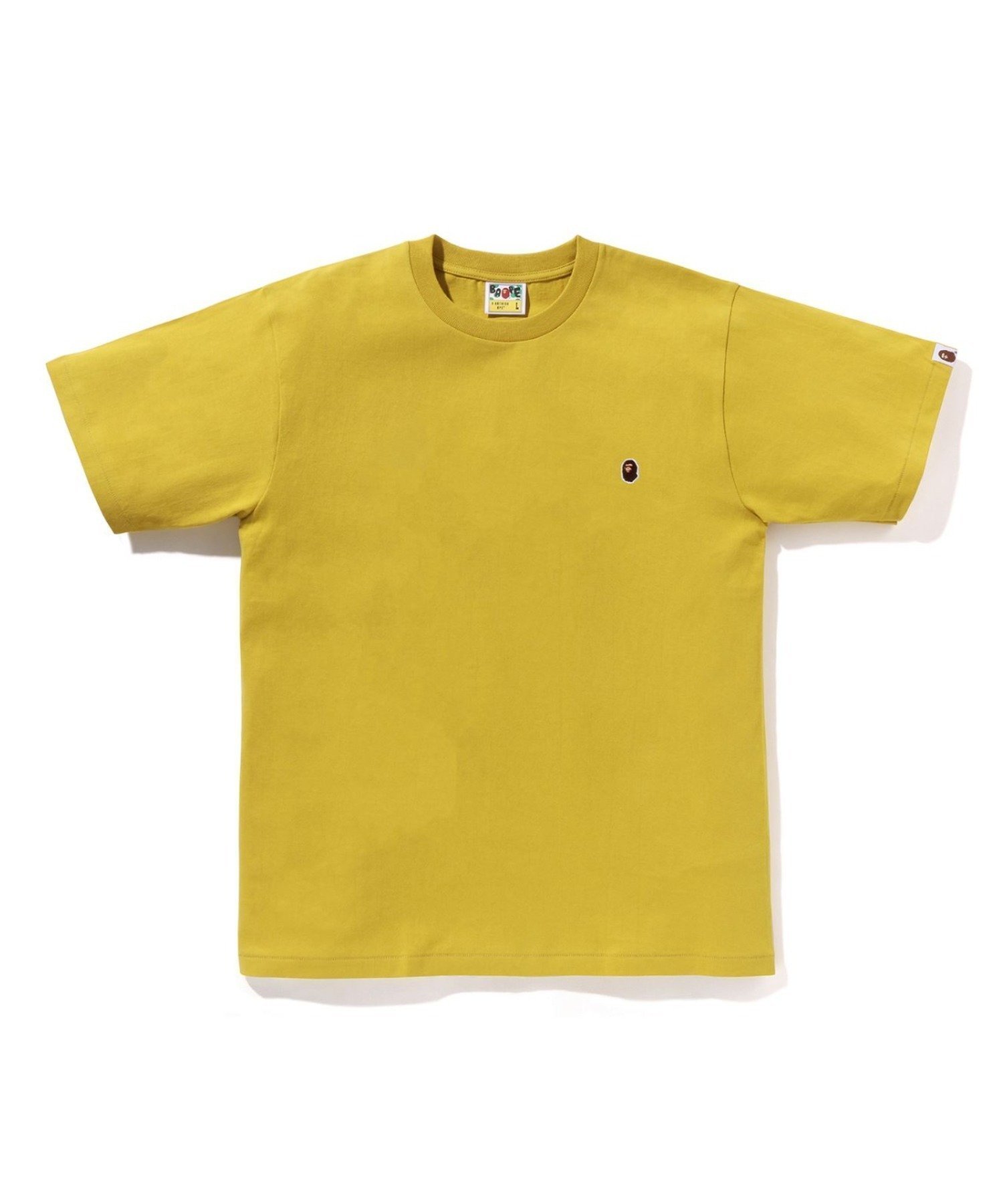 【ア ベイシング エイプ/A BATHING APE】のONE POINT TEE インテリア・キッズ・メンズ・レディースファッション・服の通販 founy(ファニー) 　ファッション　Fashion　レディースファッション　Fashion for Women　インナー　Innerwear　ショート　Short, Short Length　スリーブ　Sleeve, Long Sleeve / Short Sleeve　ワンポイント　One Point, Statement Accent　YELLOW|ID: prp329100004936742 ipo3291000000037044727