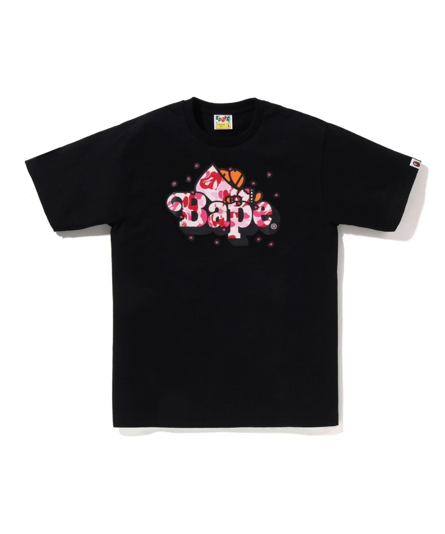 【ア ベイシング エイプ/A BATHING APE】のABC SAKURA CAMO MILO ON BAPE TEE 人気、トレンドファッション・服の通販 founy(ファニー) 　ファッション　Fashion　レディースファッション　Fashion for Women　インナー　Innerwear　グラフィック　Graphic, Graphic Design　ショート　Short, Short Length　スリーブ　Sleeve, Long Sleeve / Short Sleeve　フロント　Front, Front Design　プリント　Print, Printed Pattern　ラバー　Rubber, Rubber Sole　夏　Summer　春　Spring　S/S・春夏　SS, Spring/Summer, Warm Season　 other-1|ID: prp329100004936754 ipo3291000000037044792