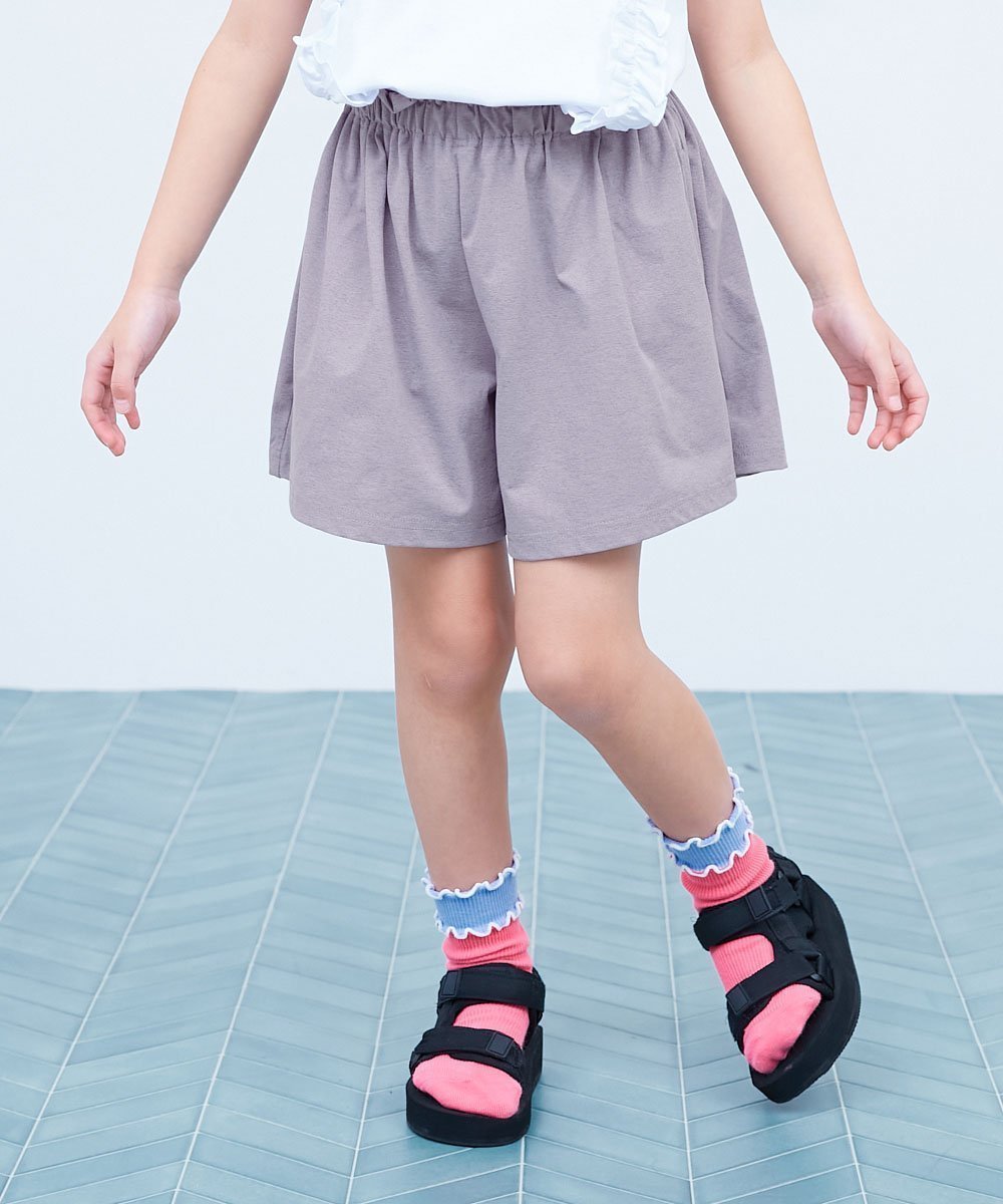【デビロック/devirock / KIDS】の【イージーウォッシュ】乾燥機OK 防汚 ウエストフリル ショートパンツ 子供服 26SS インテリア・キッズ・メンズ・レディースファッション・服の通販 founy(ファニー) 　ファッション　Fashion　キッズファッション　Fashion for Kids　ボトムス　Bottoms　キュロット　Culottes, Wide Shorts　ショート　Short, Short Length　ストレッチ　Stretch, Stretchy Fabric　なめらか　Smooth, Silky Texture　おすすめ　Recommended / Our Picks　2026年　2026　Gバイオレット|ID: prp329100004938496 ipo3291000000037058158