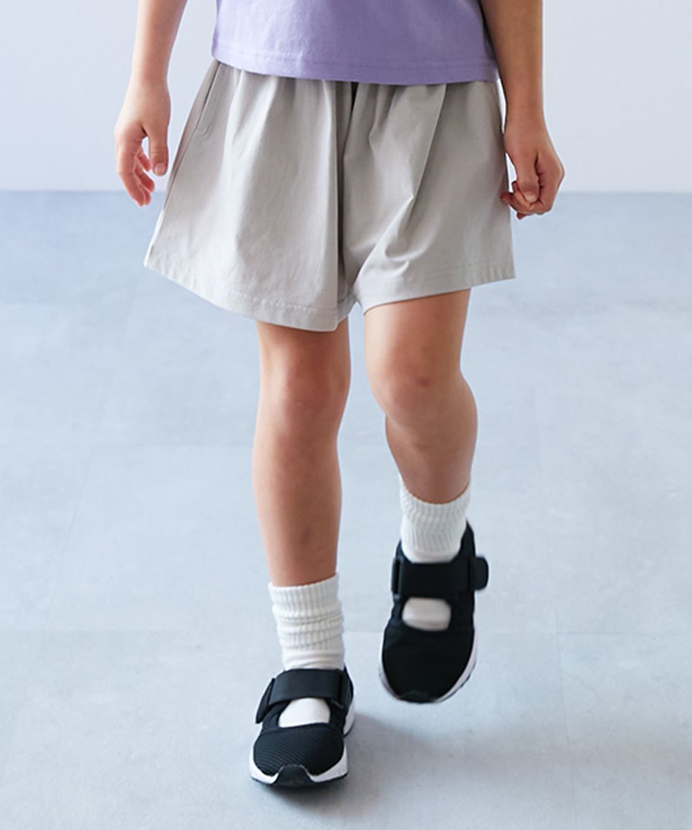 【デビロック/devirock / KIDS】の【イージーウォッシュ】乾燥機OK 防汚 ウエストフリル ショートパンツ 子供服 26SS インテリア・キッズ・メンズ・レディースファッション・服の通販 founy(ファニー) 　ファッション　Fashion　キッズファッション　Fashion for Kids　ボトムス　Bottoms　キュロット　Culottes, Wide Shorts　ショート　Short, Short Length　ストレッチ　Stretch, Stretchy Fabric　なめらか　Smooth, Silky Texture　おすすめ　Recommended / Our Picks　2026年　2026　Lグレー|ID: prp329100004938496 ipo3291000000037058162