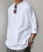 【シップス/SHIPS / MEN】の【SHIPS any別注】Champion ロゴ刺繍 ドルマン キャンプポケット Tシャツ ホワイト|ID: prp329100004938503 ipo3291000000037321045