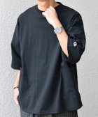 【シップス/SHIPS / MEN】の【SHIPS any別注】Champion ロゴ刺繍 ドルマン キャンプポケット Tシャツ ブラック|ID: prp329100004938503 ipo3291000000037321047