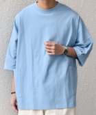 【シップス/SHIPS / MEN】の【SHIPS any別注】Champion ロゴ刺繍 ドルマン キャンプポケット Tシャツ ライトブルー|ID: prp329100004938503 ipo3291000000037321048