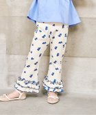 【エフオー オンラインストア/F.O.Online Store / KIDS】のWEB限定 ワッフルフリルレギンス 10分丈 人気、トレンドファッション・服の通販 founy(ファニー) ファッション Fashion キッズファッション Fashion for Kids プリント Print, Printed Pattern レギンス Leggings, Stretch Pants thumbnail ブルー|ID: prp329100004938511 ipo3291000000037058257