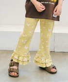【エフオー オンラインストア/F.O.Online Store / KIDS】のWEB限定 ワッフルフリルレギンス 10分丈 人気、トレンドファッション・服の通販 founy(ファニー) ファッション Fashion キッズファッション Fashion for Kids プリント Print, Printed Pattern レギンス Leggings, Stretch Pants thumbnail イエロー|ID: prp329100004938511 ipo3291000000037058264