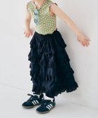 【エフオー オンラインストア/F.O.Online Store / KIDS】のスカートにもなる2WAYティアードフリルワンピース リンク 人気、トレンドファッション・服の通販 founy(ファニー) ファッション Fashion キッズファッション Fashion for Kids ワンピース Dresses おすすめ Recommended / Our Picks キャミソール Camisole, Spaghetti Strap Top thumbnail ブラック|ID: prp329100004938514 ipo3291000000037058274