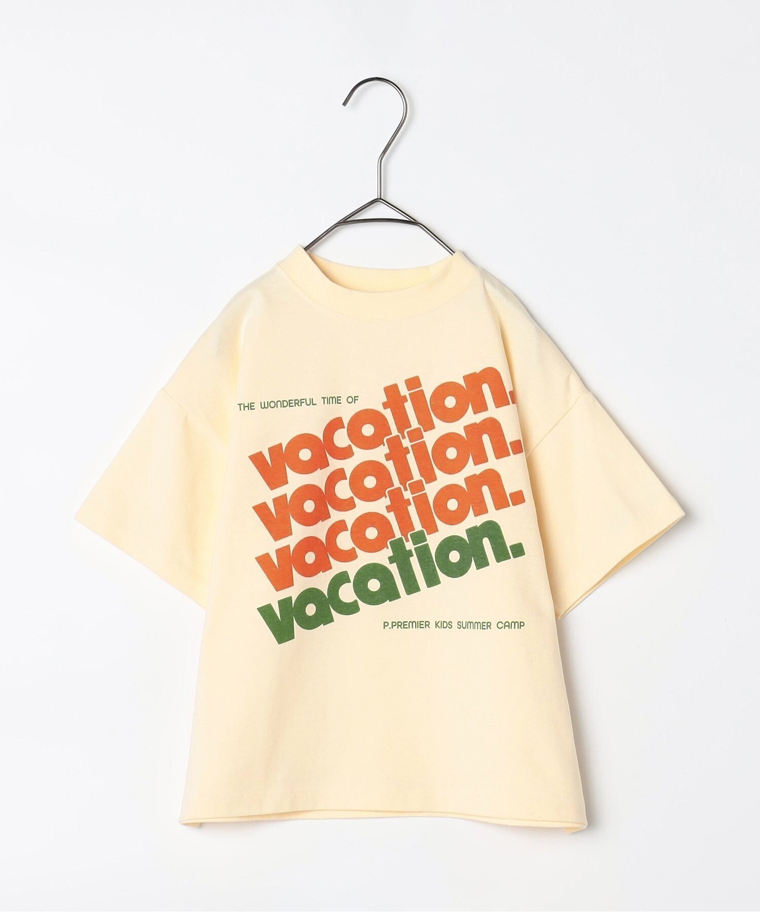 【エフオー オンラインストア/F.O.Online Store / KIDS】のイロチ買いしたいノーバケーションノーサマーロゴTシャツ 全12色 リンク インテリア・キッズ・メンズ・レディースファッション・服の通販 founy(ファニー) 　ファッション　Fashion　キッズファッション　Fashion for Kids　おすすめ　Recommended / Our Picks　プリント　Print, Printed Pattern　ベビー　Baby, Babywear　夏　Summer　アイボリー|ID: prp329100004938518 ipo3291000000037058296