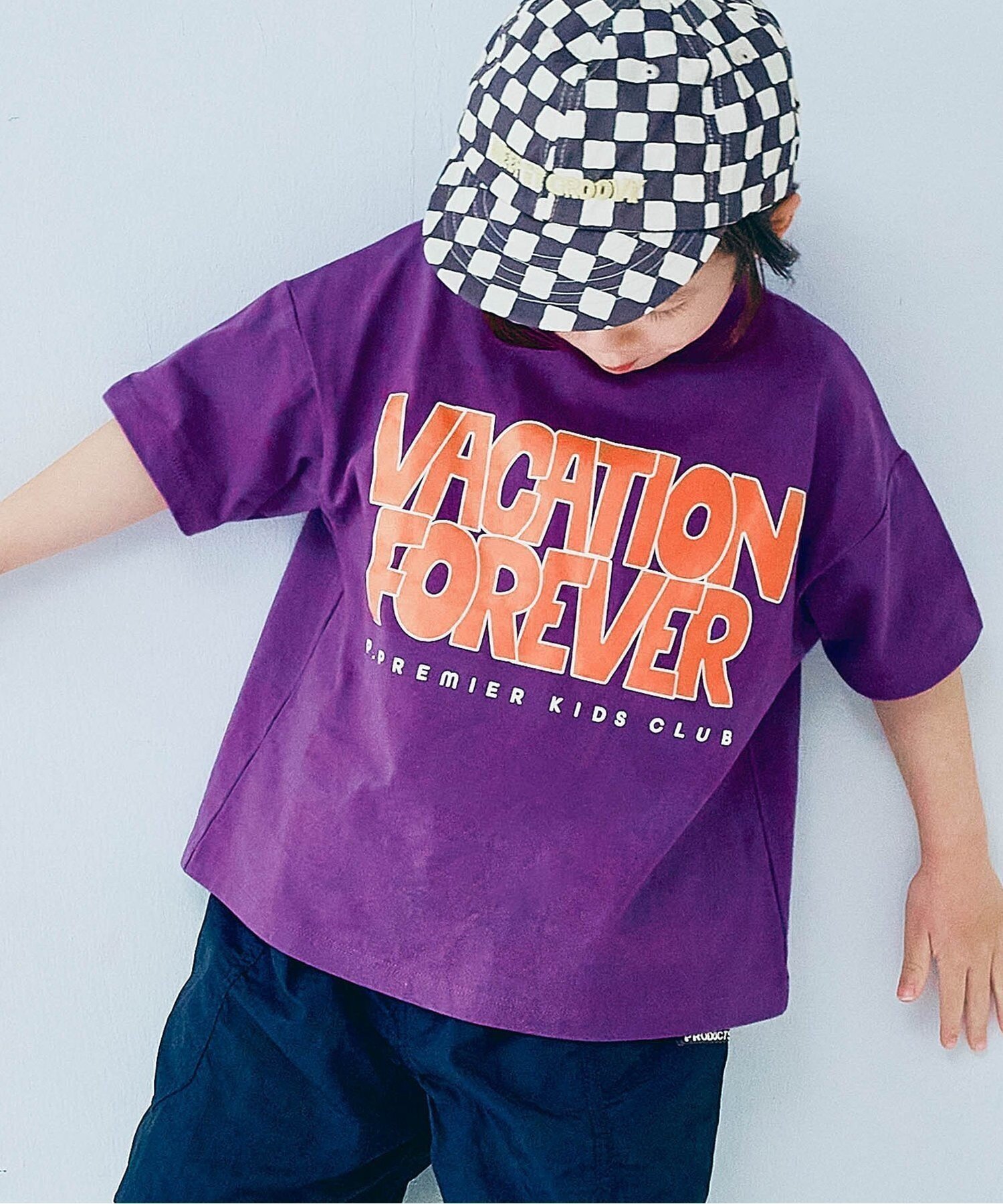 【エフオー オンラインストア/F.O.Online Store / KIDS】のイロチ買いしたいノーバケーションノーサマーロゴTシャツ 全12色 リンク インテリア・キッズ・メンズ・レディースファッション・服の通販 founy(ファニー) 　ファッション　Fashion　キッズファッション　Fashion for Kids　おすすめ　Recommended / Our Picks　プリント　Print, Printed Pattern　ベビー　Baby, Babywear　夏　Summer　パープル|ID: prp329100004938518 ipo3291000000037058300