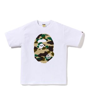 【アベイシングエイプ/A BATHING APE / MEN】の1ST CAMO BIG APE HEAD TEE 人気、トレンドファッション・服の通販 founy(ファニー) ファッション Fashion メンズファッション Fashion for Men インナー Innerwear グラフィック Graphic, Graphic Design ショート Short, Short Length スリーブ Sleeve, Long Sleeve / Short Sleeve フロント Front, Front Design プリント Print, Printed Pattern ラバー Rubber, Rubber Sole |ID:prp329100004938528