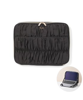 【フランフラン/Francfranc】のギャザー PCケース 13~14インチ 34*25cm パソコンケース パソコン 人気、トレンドファッション・服の通販 founy(ファニー) ファッション Fashion レディースファッション Fashion for Women ギャザー Gathered, Ruffled スタンド Stand Collar, Upright Stand ポケット Pocket, Pocket Detail ビジネス 仕事 通勤 Business / Work / Commuting |ID:prp329100004938540