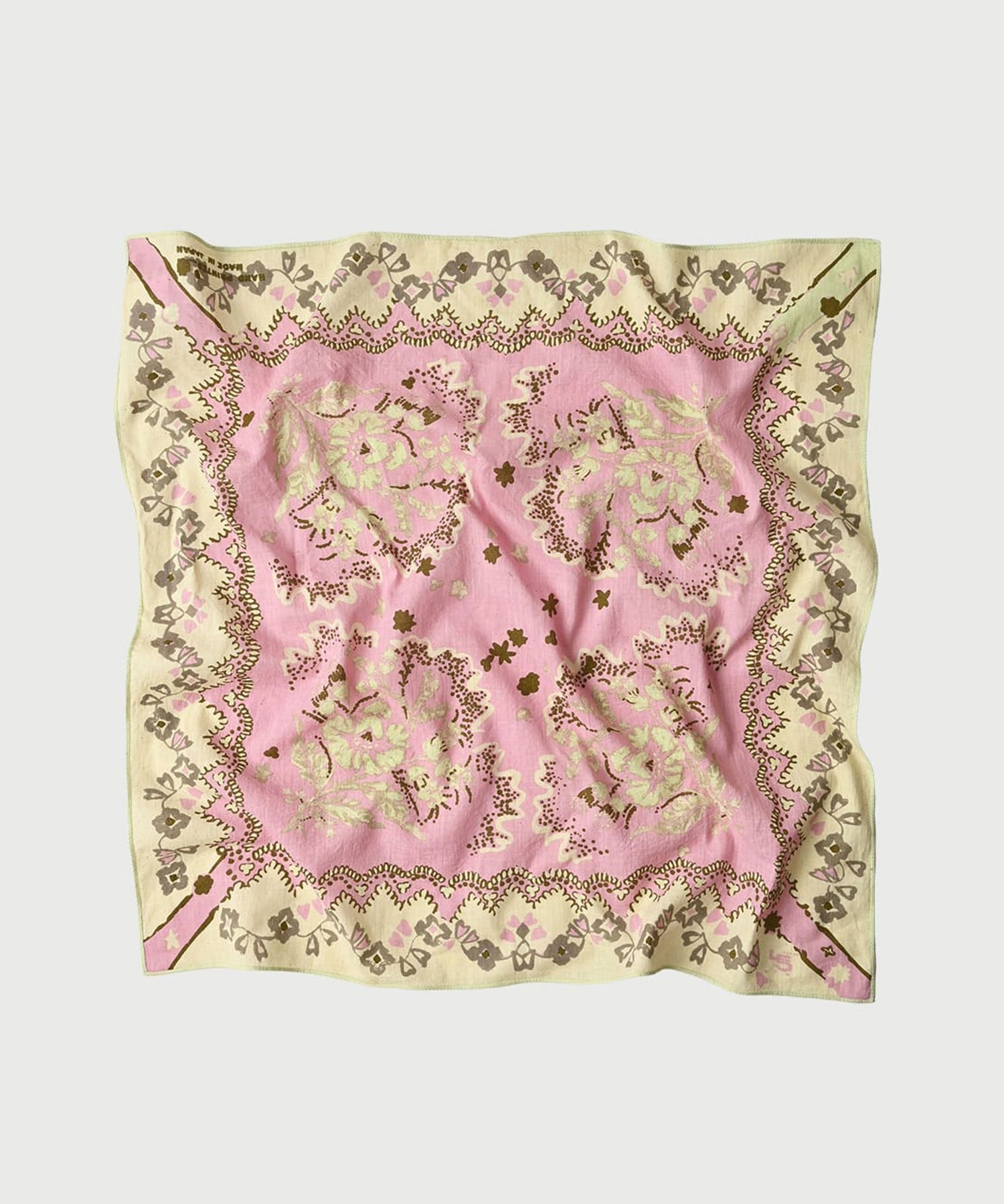 【フォーティファイブ アール/45R】のインドカディのアーミッシュビッグバンダナ インテリア・キッズ・メンズ・レディースファッション・服の通販 founy(ファニー) 　ファッション　Fashion　レディースファッション　Fashion for Women　スカーフ　Scarf, Neckwear　バンダナ　Bandana, Head Scarf　ピンク|ID: prp329100004938553 ipo3291000000037058434