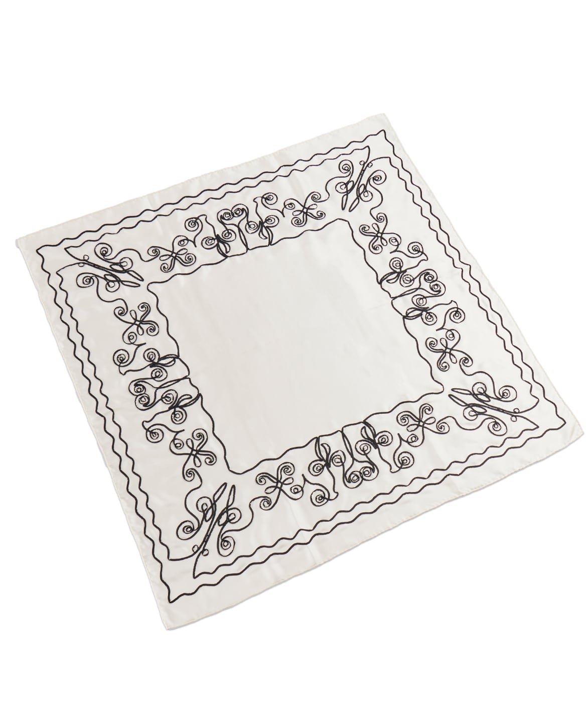 【イネド/INED】のテープエンブロイダリースカーフII《ASAUCE MELER》 人気、トレンドファッション・服の通販 founy(ファニー) 　ファッション　Fashion　レディースファッション　Fashion for Women　シルク　Silk, 100% Silk　シンプル　Simple, Minimal　スカーフ　Scarf, Neckwear　ストール　Stole, Wrap　スマート　Smart, Elegant　モダン　Modern, Contemporary　エレガント 上品　Elegant　2026年　2026　 other-1|ID: prp329100004938558 ipo3291000000037058452