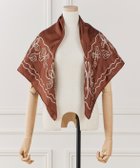 【イネド/INED】のテープエンブロイダリースカーフII《ASAUCE MELER》 人気、トレンドファッション・服の通販 founy(ファニー) ファッション Fashion レディースファッション Fashion for Women シルク Silk, 100% Silk シンプル Simple, Minimal スカーフ Scarf, Neckwear ストール Stole, Wrap スマート Smart, Elegant モダン Modern, Contemporary エレガント 上品 Elegant 2026年 2026 thumbnail ブラウン|ID: prp329100004938558 ipo3291000000037058454