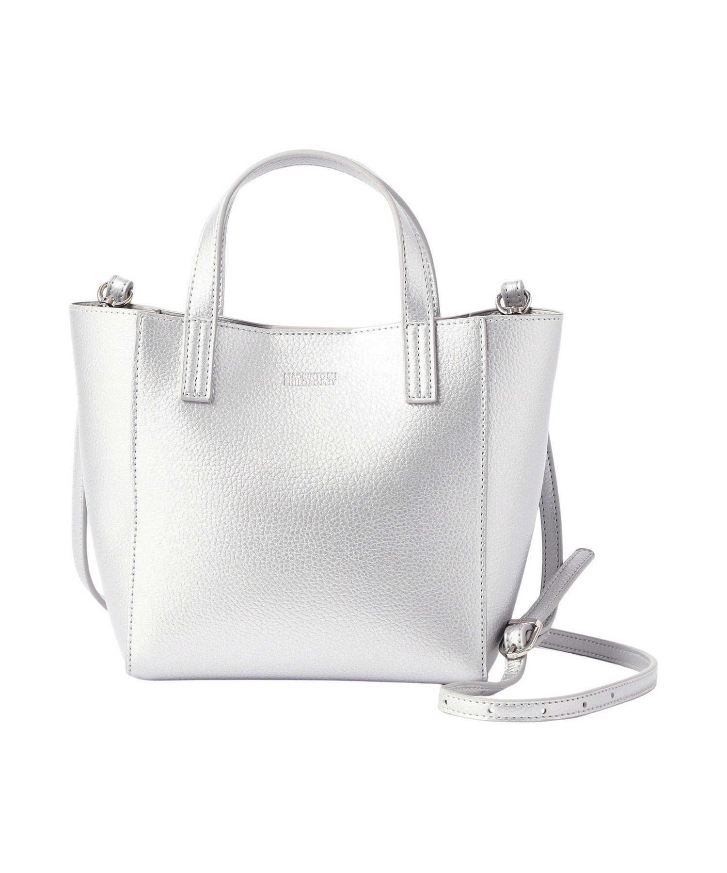 【マッキントッシュ フィロソフィー/MACKINTOSH PHILOSOPHY】のミニショルダースクエアトート インテリア・キッズ・メンズ・レディースファッション・服の通販 founy(ファニー) 　ファッション　Fashion　レディースファッション　Fashion for Women　バッグ　Bags　コンパクト　Compact, Small Size　スクエア　Square, Square Shape　ラップ　Wrap, Wrap Design　シルバー|ID: prp329100004938569 ipo3291000000037058496