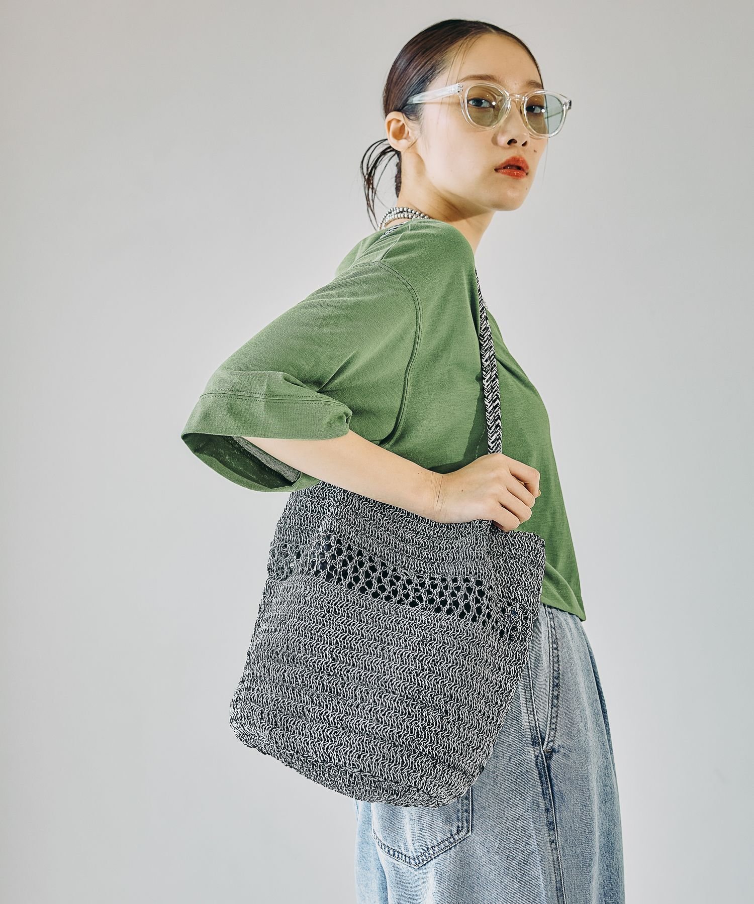 【レプシィム ローリーズファーム/LEPSIM LOWRYS FARM】のメタリックヤーントート インテリア・キッズ・メンズ・レディースファッション・服の通販 founy(ファニー) 　ファッション　Fashion　レディースファッション　Fashion for Women　バッグ　Bags　シンプル　Simple, Minimal　チャーム　Charm, Pendant　バンダナ　Bandana, Head Scarf　ベーシック　Basic, Essential　夏　Summer　財布　Wallet, Purse　MIX05|ID: prp329100004938574 ipo3291000000037058511