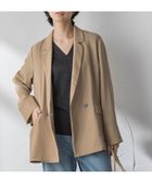 【メイソングレイ/MAYSON GREY】のヴィンテージメッシュダブルブレストジャケット キャメル|ID: prp329100004939140 ipo3291000000037349019